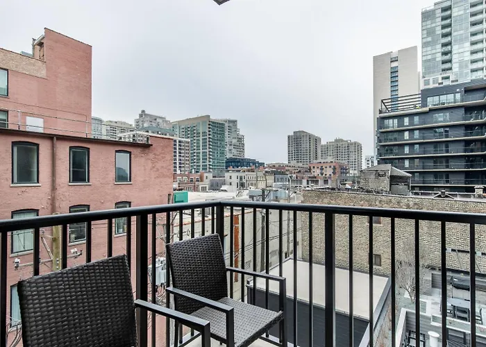Appartement River North 1br W Gym Sky Terrace Yoga Chi-1033 *